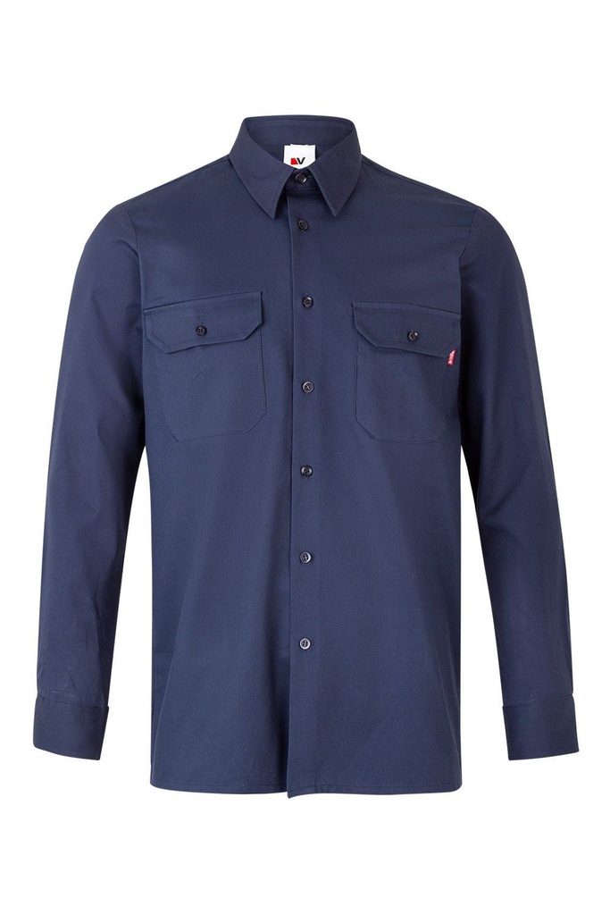 [533_01_S] CAMISA PUÑOS BOTÓN BOLSILLOS TAPETA 533 (S)