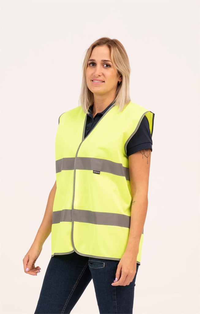 CHALECO REFLECTANTE 2 BANDAS HORIZONTALE HALLEY EN 20471 A/V