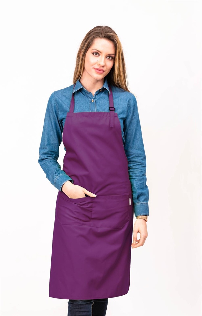 DELANTAL PETO BOLSILLO 65% POLIESTER 210 GRAMOS CINTA TELA