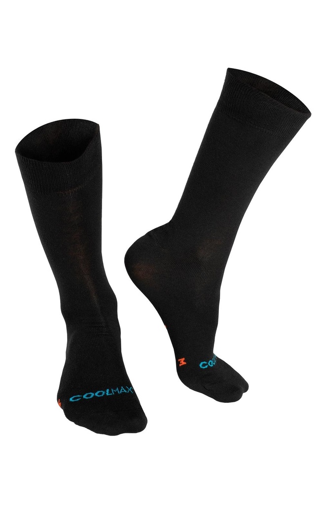 [1008_0099_M] CALCETIN NEGRO FINO COOLMAX TRANSPIRABLE TEIDE (M)