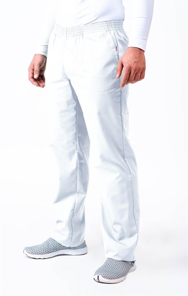 PANTALON BLANCO GOMA COMPLETA 2 BOLSILLOS 200GRAMOS ANS