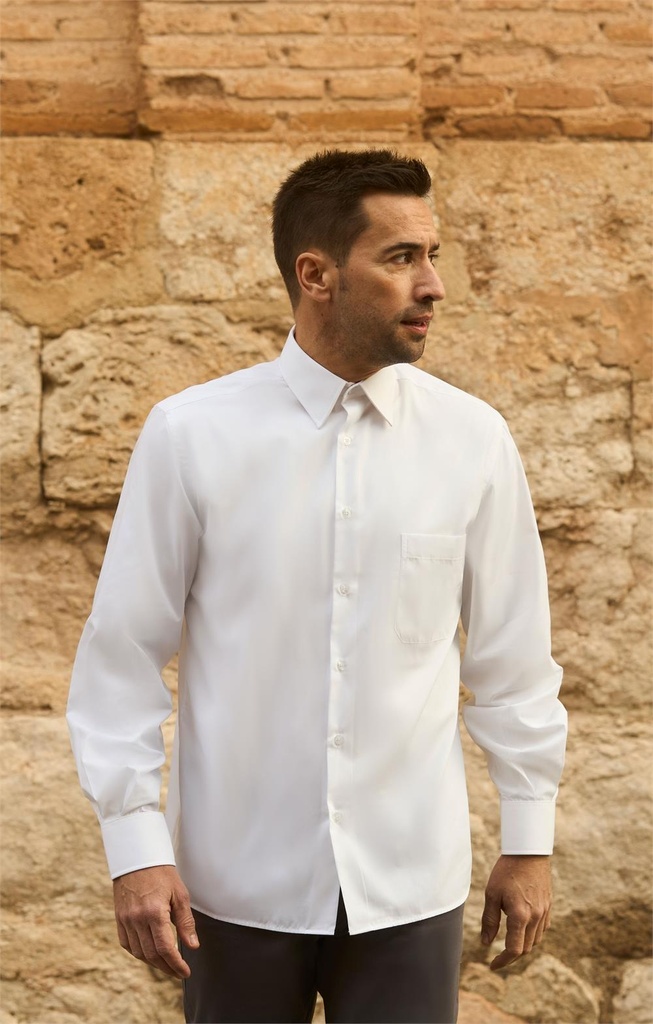 CAMISA M/L CRO CLASICA POPELIN 1 BOLSILLO