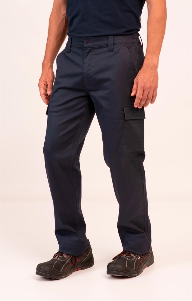 [2403_0069_34] PANTALON MULTIBOLSILLOS TEJIDO ELASTICO OLYMPUS GOMA 60%POL 37%ALG 3%STRETCH (34, 69 MARINO)