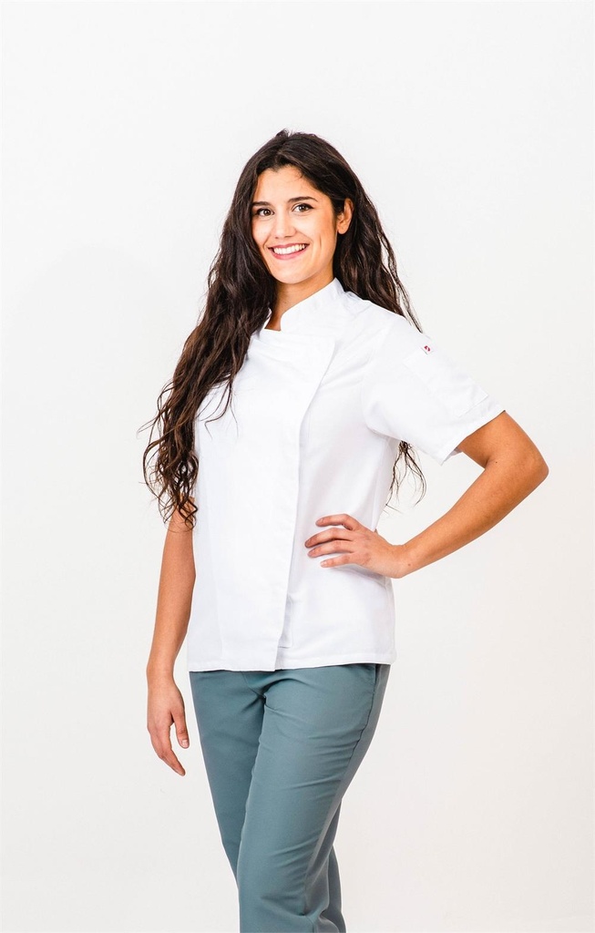[113213_0000_XS] CHAQUETILLA SRA COCINA M/C MICROFIBRA ESPAL TRANSPI CALABRIA (XS)