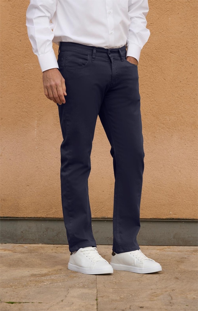 [2105_0069_34] PANTALON CHINO ELASTICO TOPACIO TIPO VAQUERO 97ALG/3 ELASTAN (34, 69 MARINO)