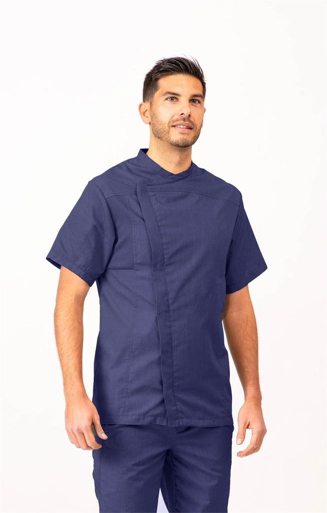 [113020_0069_XS] CHAQUETILLA COCINA CRO M/C SUPER FINA 108 GR 65%PO 35%ALG ESPALDA TRANSPIRABLE HERCULANO (XS, 69 MARINO)