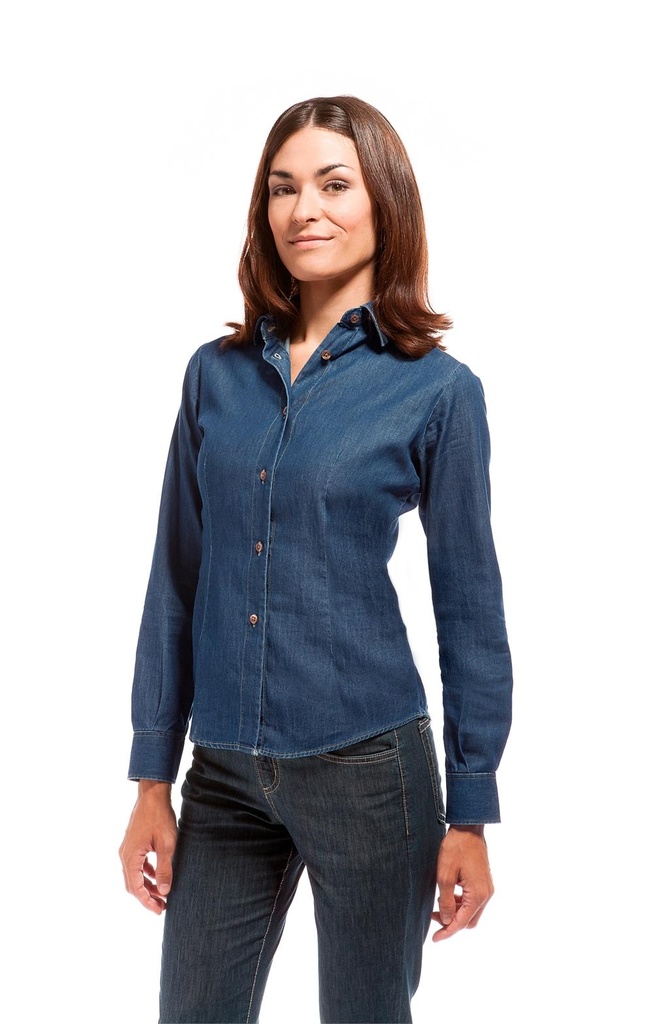 BLUSA M/L VAQUERA SIN BOLSILLO 100% ALGODON 126 GR STRATUS