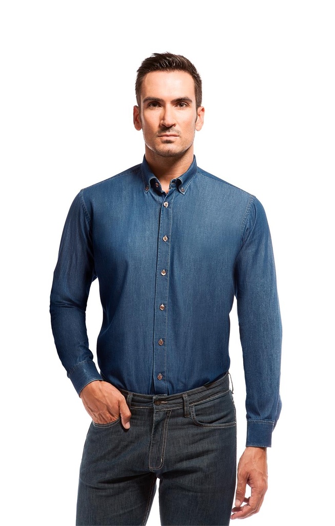 CAMISA CRO M/L VAQUERA SIN BOLSILLO 100% ALGODON 126 GR CIRRUS