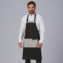 DELANTAL PETO BICOLOR AJUSTABLE POLIÉSTER 100042