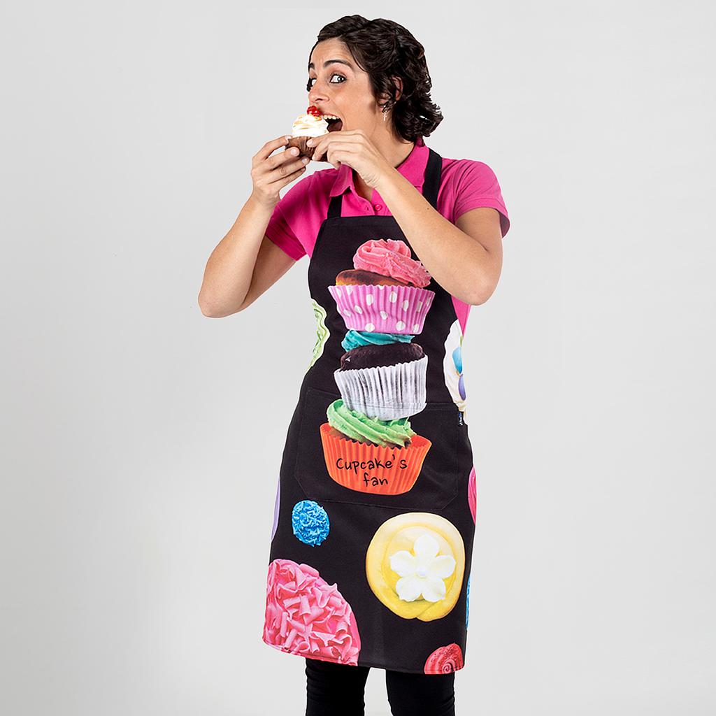 DELANTAL DISEÑO CUPCAKE BOLSILLO CENTRAL CUPCAKE´S FAN 150130
