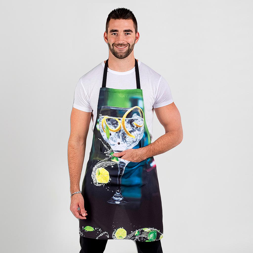 DELANTAL PETO BOLSILLO DISEÑO GIN-TONIC GINTONIC 150150