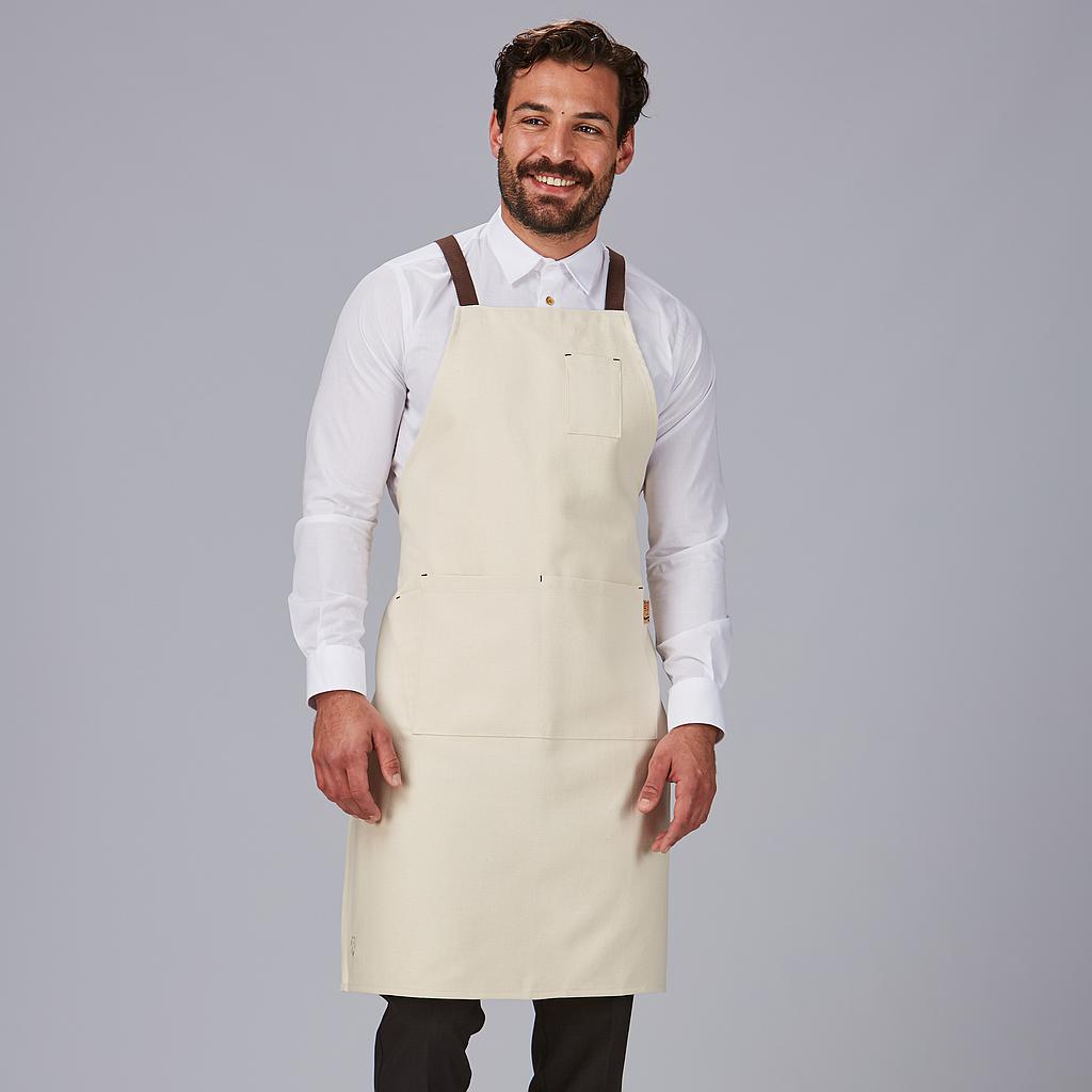 [158600-114-UD] DELANTAL PETO ESTERILLA ALGODÓN ORGÁNICO GARY´S 158600