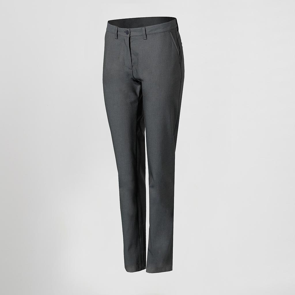 [206200-001-36] PANTALÓN MUJER SEMI AJUSTADO OJO DE PERDIZ ELÁSTICO 206200 (36, 1 NEGRO)