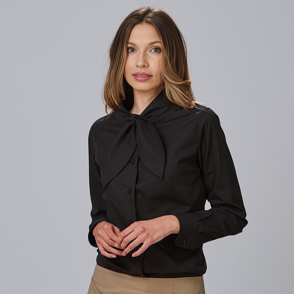 [240008-001-XS] CAMISA MUJER SEMI AJUSTADA ELYSIAN CINZIA 240008 (XS, 1 NEGRO)