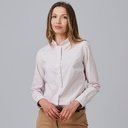 CAMISA MUJER ALGODÓN CUELLO MAO ESTAMPADO BANDERAS VIOLA 240026