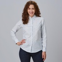 CAMISA MUJER ESTAMPADO CALAVERAS CELESTE POPELÍN GIORGIA 240028