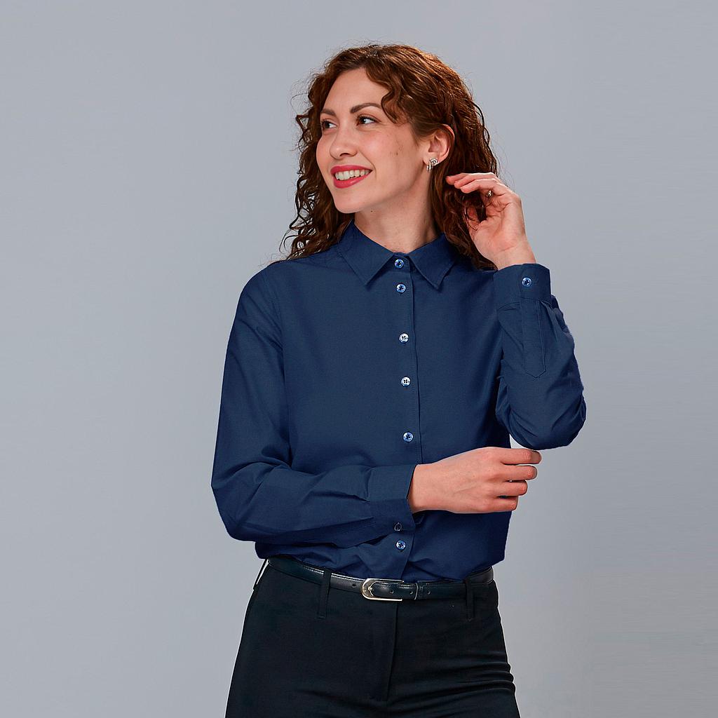 [240031-104-XS] CAMISA MUJER SEMI AJUSTADA ELYSIAN BRUNA 240031 (XS, 104 MARINO)