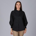 CAMISA MUJER OVERSIZE CUELLO MAO MANGA ABULLONADA MADDALENA 240034