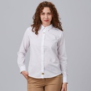 CAMISA MUJER CUELLO CAMISERO AJUSTE PINZAS IDARA 243900