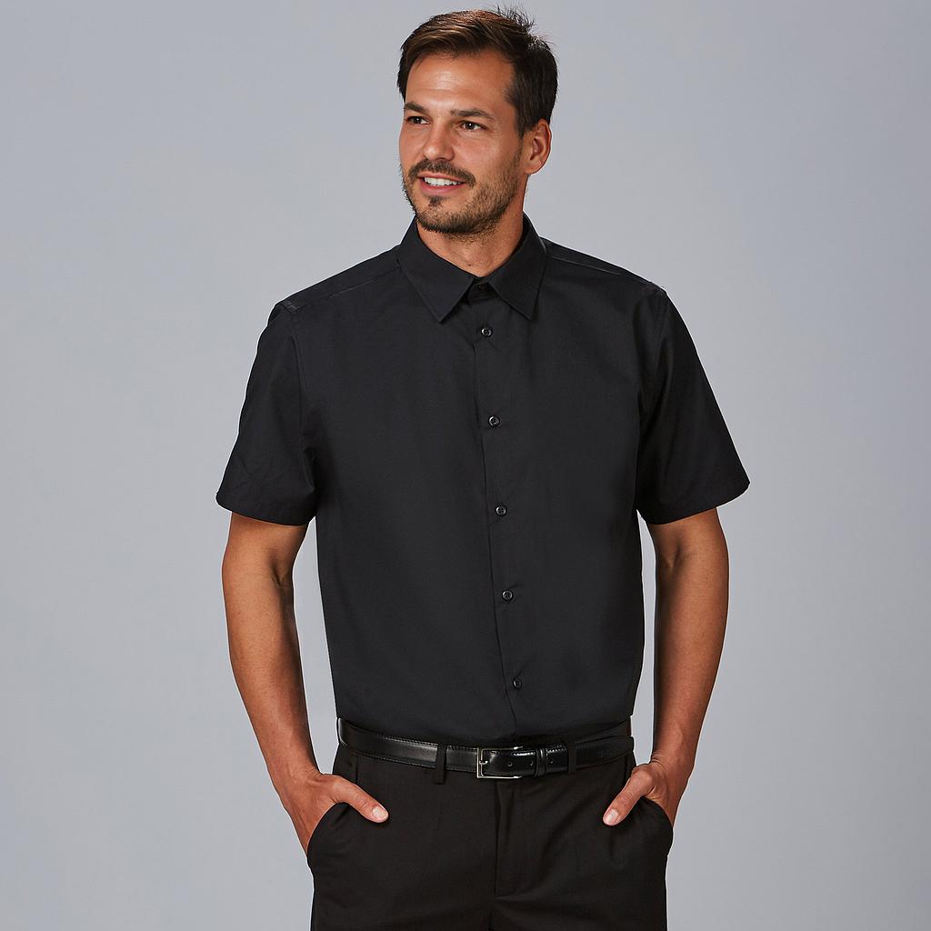 [260006-001-XS] CAMISA HOSTELERÍA SLIM FIT POPELÍN SERENE RED LINE 260006 (XS, 1 NEGRO)