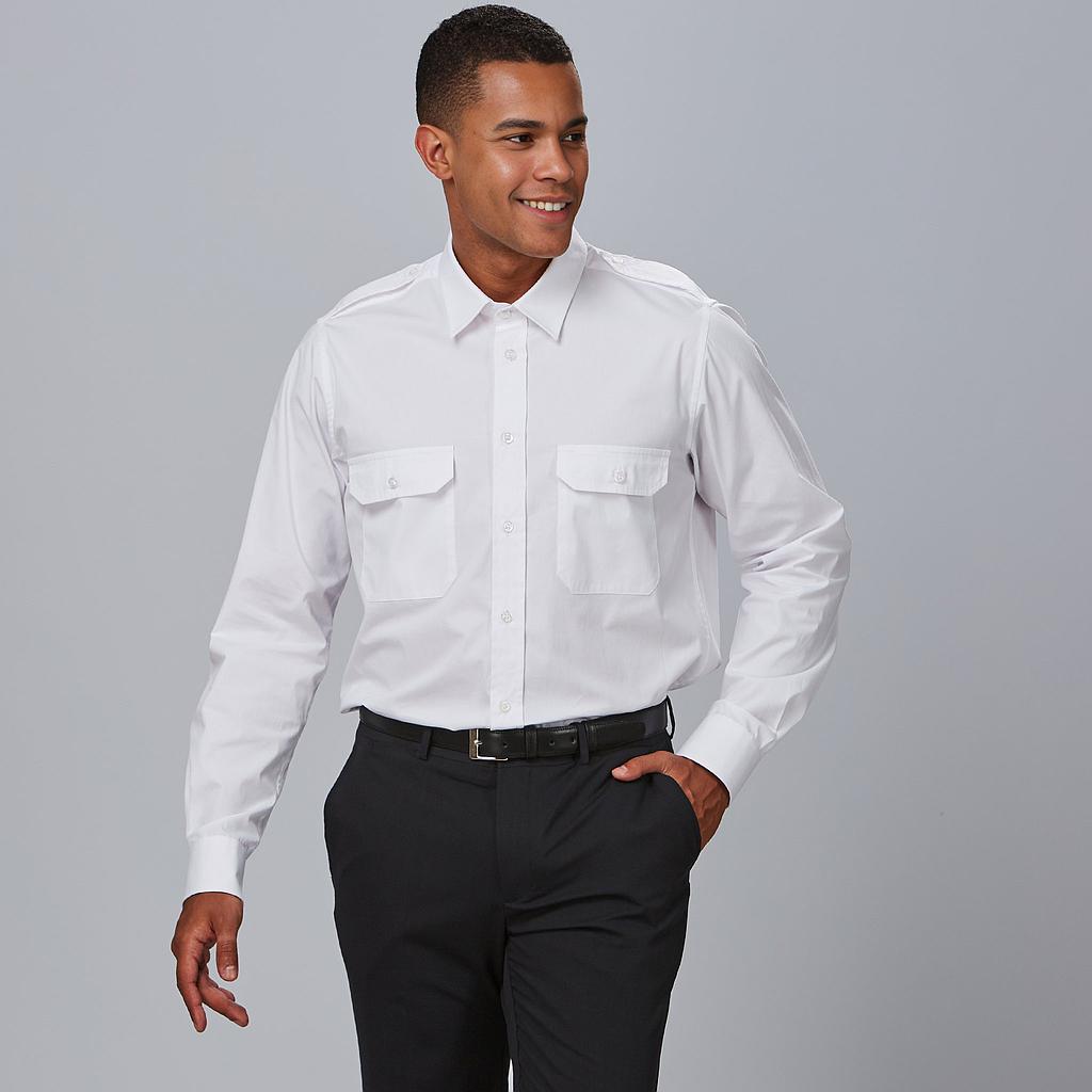 [260008-101-XS] CAMISA UNISEX CHARRETERAS SEMI AJUSTADA RED LINE 260008 (XS, 101 BLANCO)