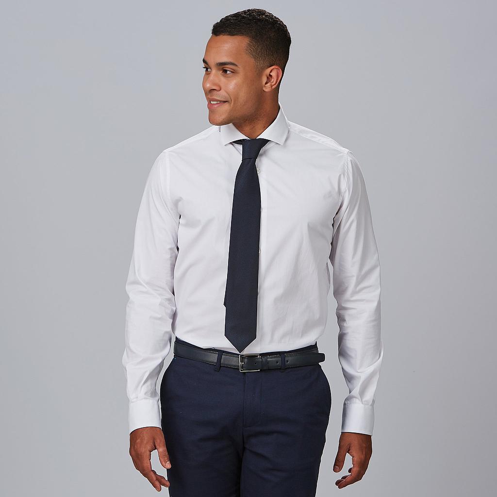 [260021-101-XS] CAMISA SLIM FIT CUELLO ITALIANO STEFANO 260021 (XS)