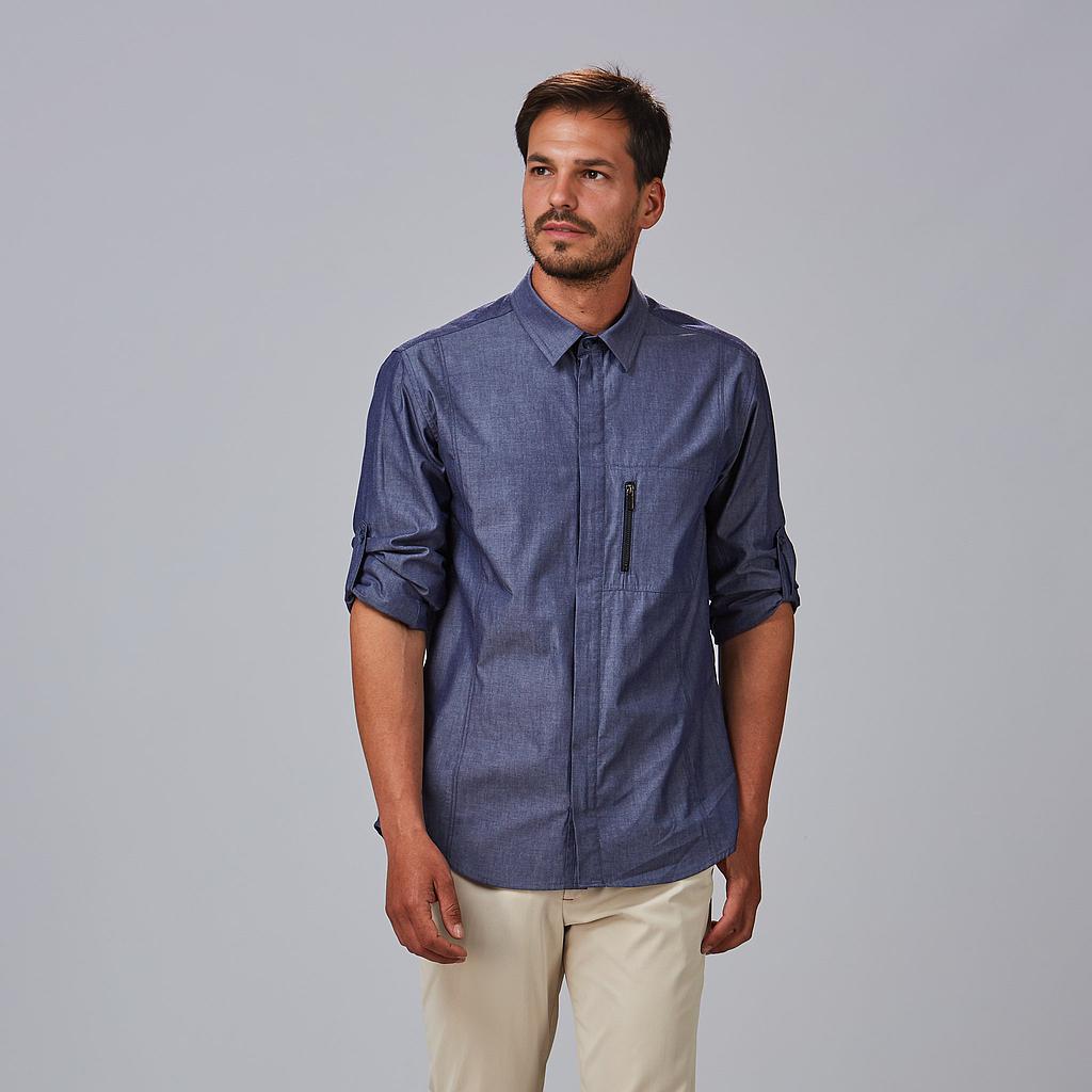 [260022-104-XS] CAMISA HOMBRE CREMALLERAS SLIM FIT FABIO 260022 (XS)