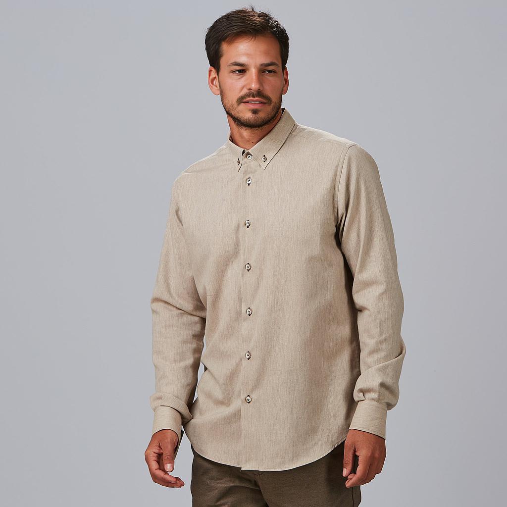 [260023-907-XS] CAMISA MANGA LARGA SLIM FIT SARGA GARY'S 260023 (XS)