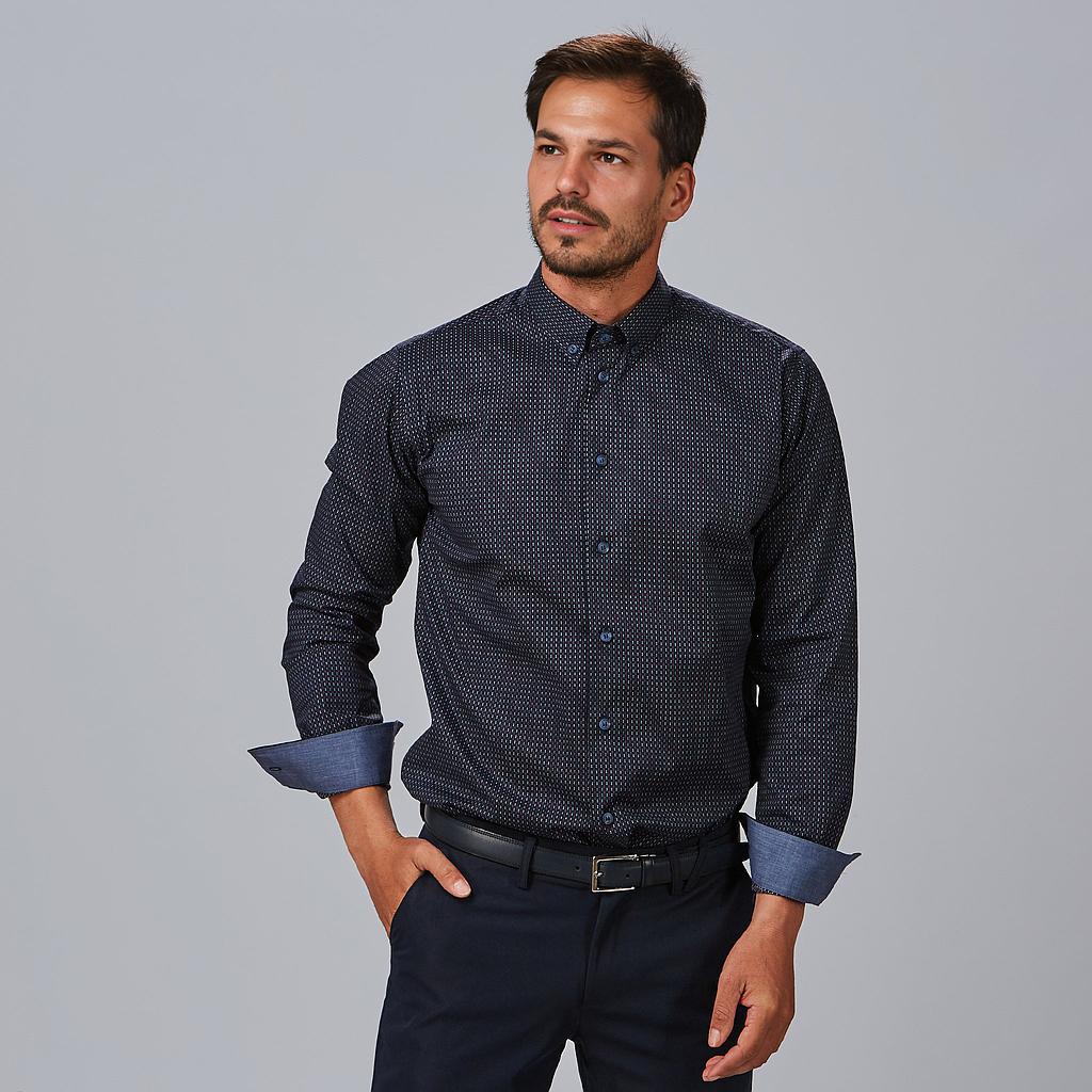 [260026-1134-XS] CAMISA MANGA LARGA CUELLO MAO AJUSTADA NINO 260026 (XS)