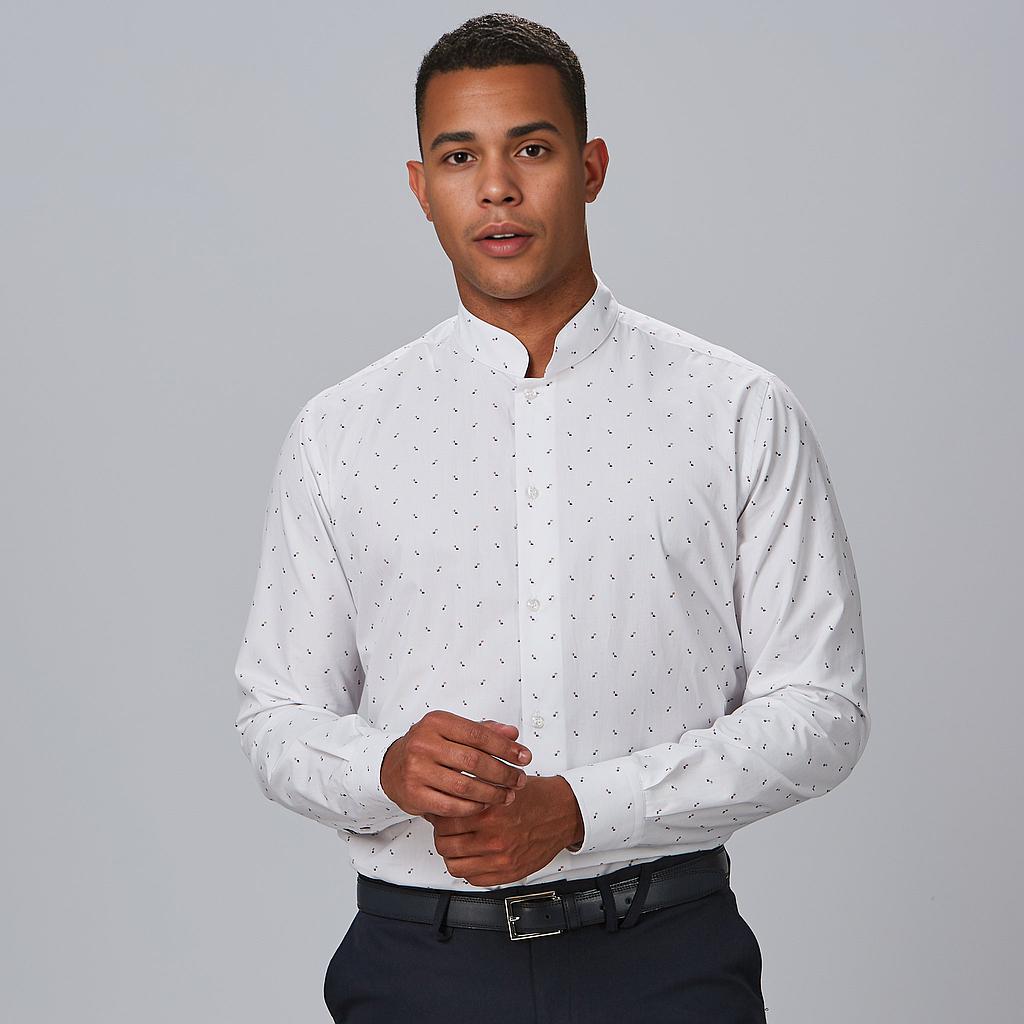 [260029-1138-XS] CAMISA CUELLO MAO ESTAMPADO CUBOS GIUSEPPE 260029 (XS)
