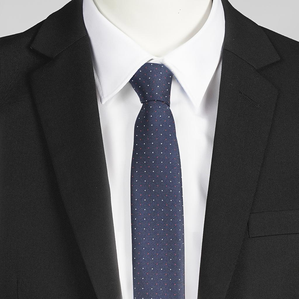 CORBATA PALA ESTRECHA PATRÓN PUNTOS SIN NUDO 327300