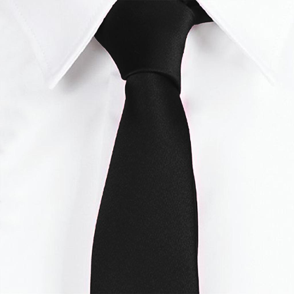 CORBATA RASO PALA ESTRECHA SIN NUDO 327400