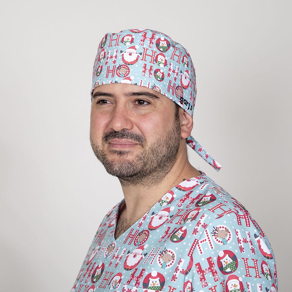 [400005-2994-UD] GORRO CIRUJANO MICROFIBRA AJUSTABLE SANTAS 400005
