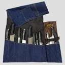 CUCHILLERA PROFESIONAL 4 BOLSILLOS TEJANO Y POLIPIEL CUCHILLERA 440001