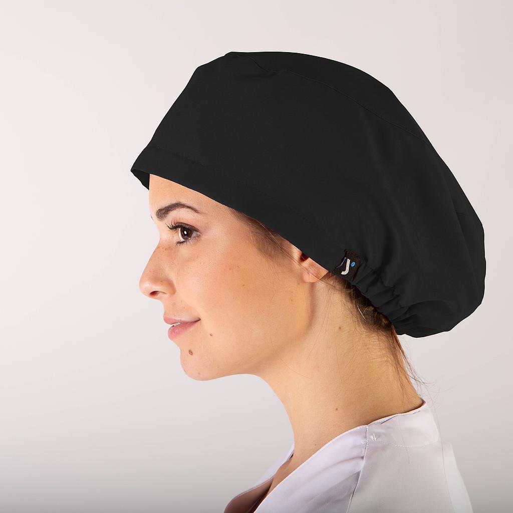[446600-001-UD] GORRO CIRUJANO MICROFIBRA AJUSTABLE GOMA 446600 (1 NEGRO)