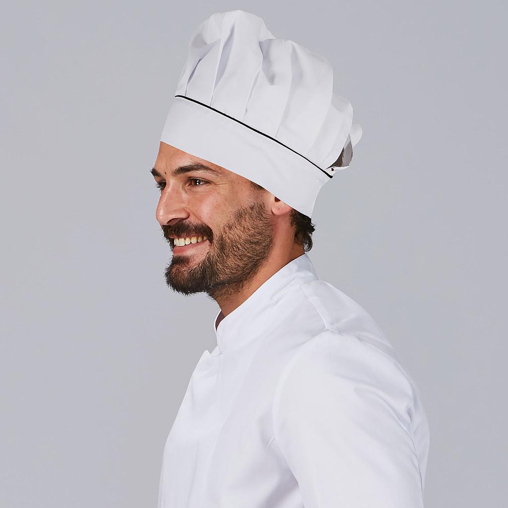 [448600-001-UD] GORRO CHEF VELCRO PERSONALIZABLE UNIFORMES GARY'S 448600 (1 NEGRO)