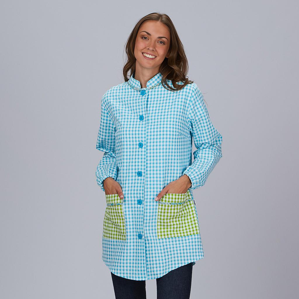 [500024-271-XS] BATA MUJER SEMI AJUSTADA SOSTENIBLE AQUARIUM 500024 (XS, 271 VICHY BAM.VERDE AGUA)