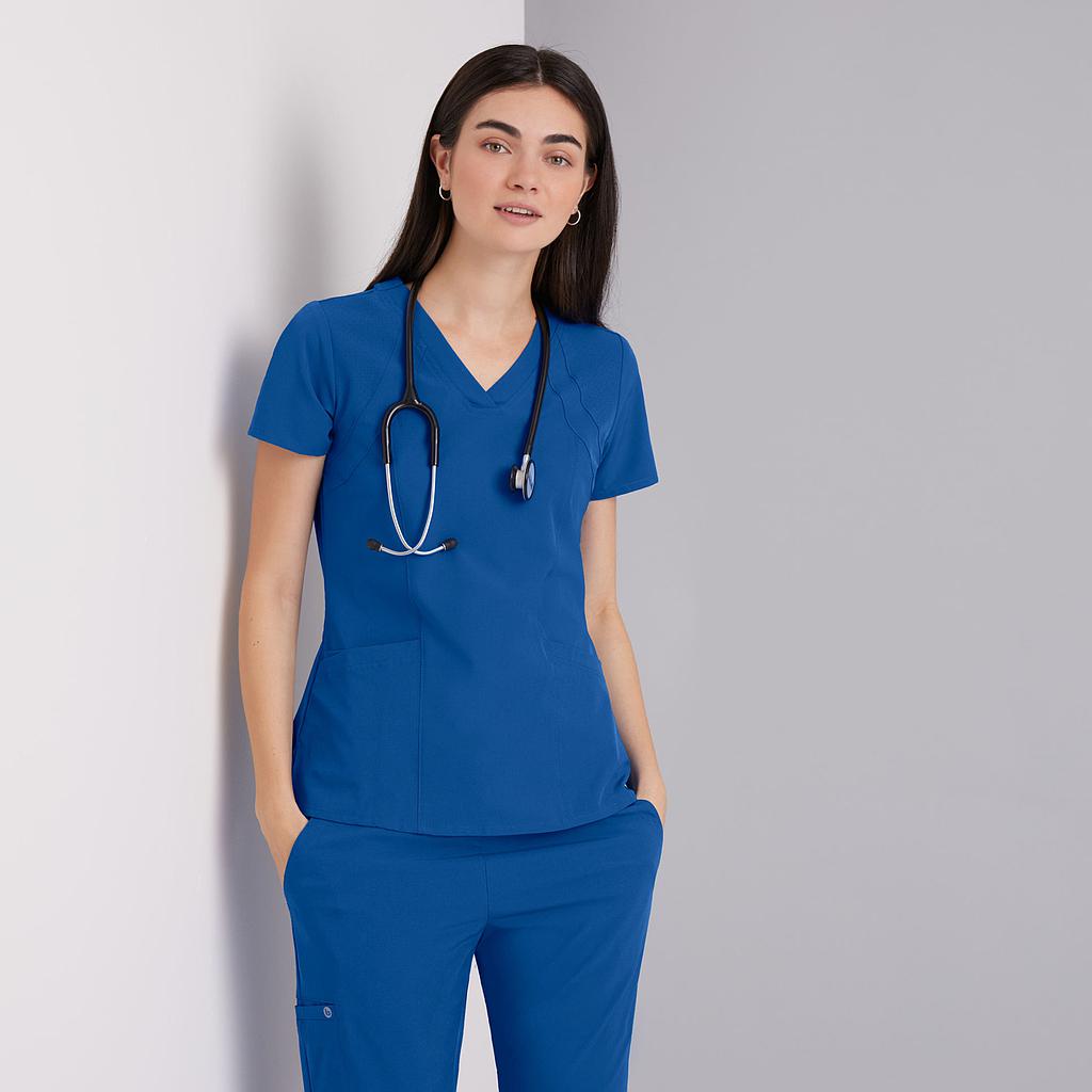 [5105-08-XS] CAMISETA MÉDICA LIGERA ELÁSTICA BARCO 5105 (XS, 8 NEW ROYAL)