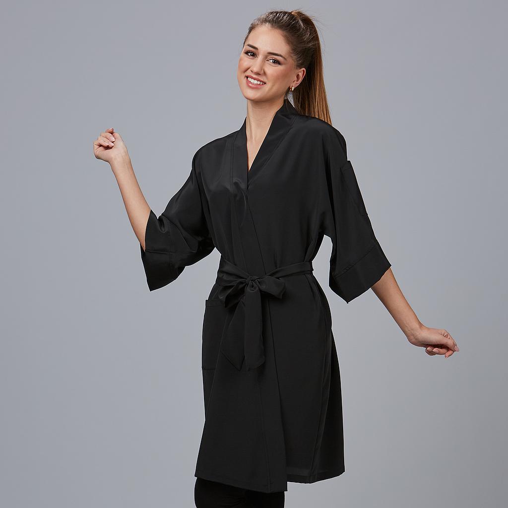 [596900-001-M] TÚNICA KIMONO MANGA 3/4 POLIÉSTER ANTIARRUGAS CANNA 596900 (1 NEGRO)