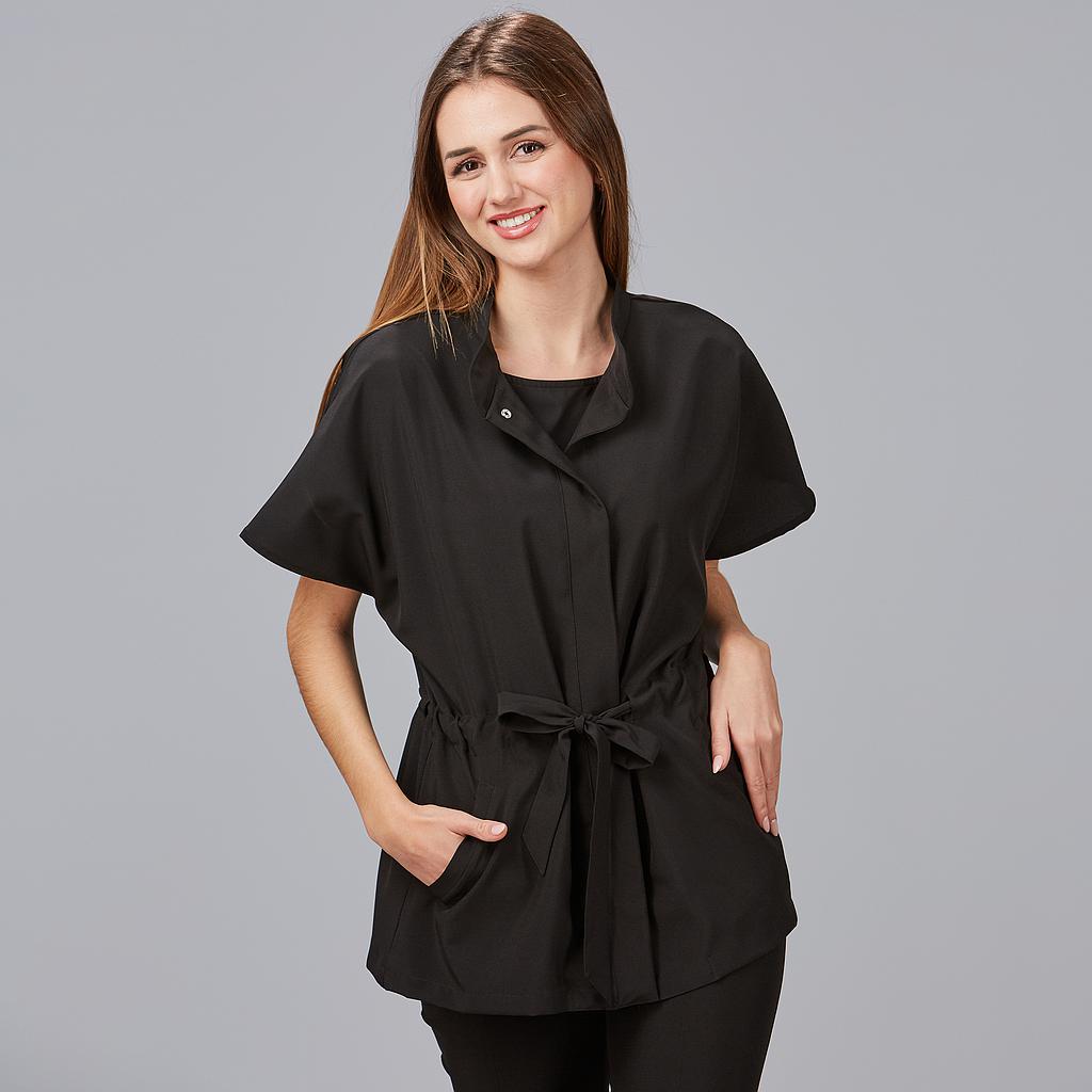 [600023-001-XS] BLUSA MUJER CUELLO REDONDO Y CREMALLERA MAGNOLIA 600023 (XS, 1 NEGRO)