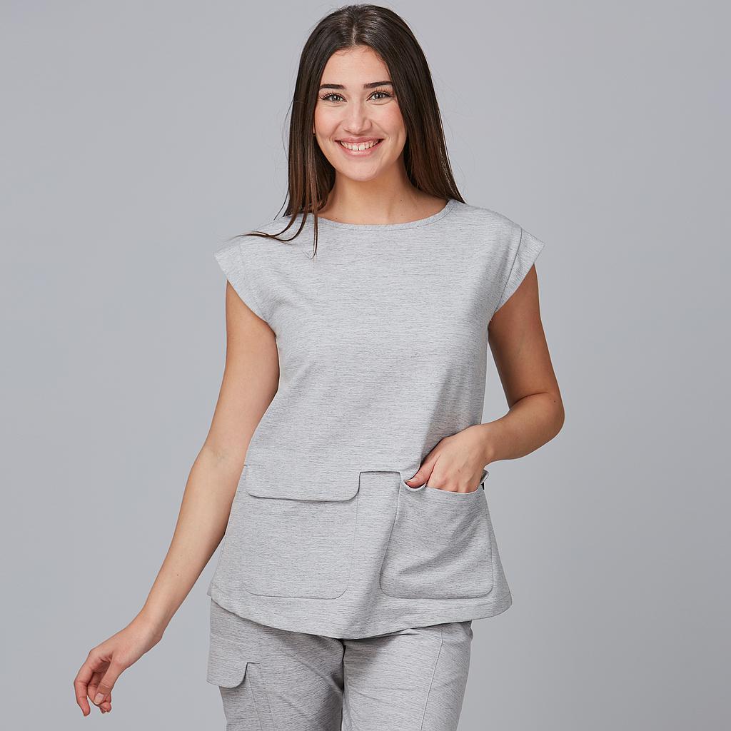 [600025-117-XS] BLUSA MUJER SIN MANGAS MICROFIBRA ELÁSTICA CAMPANILLA 600025 (XS)