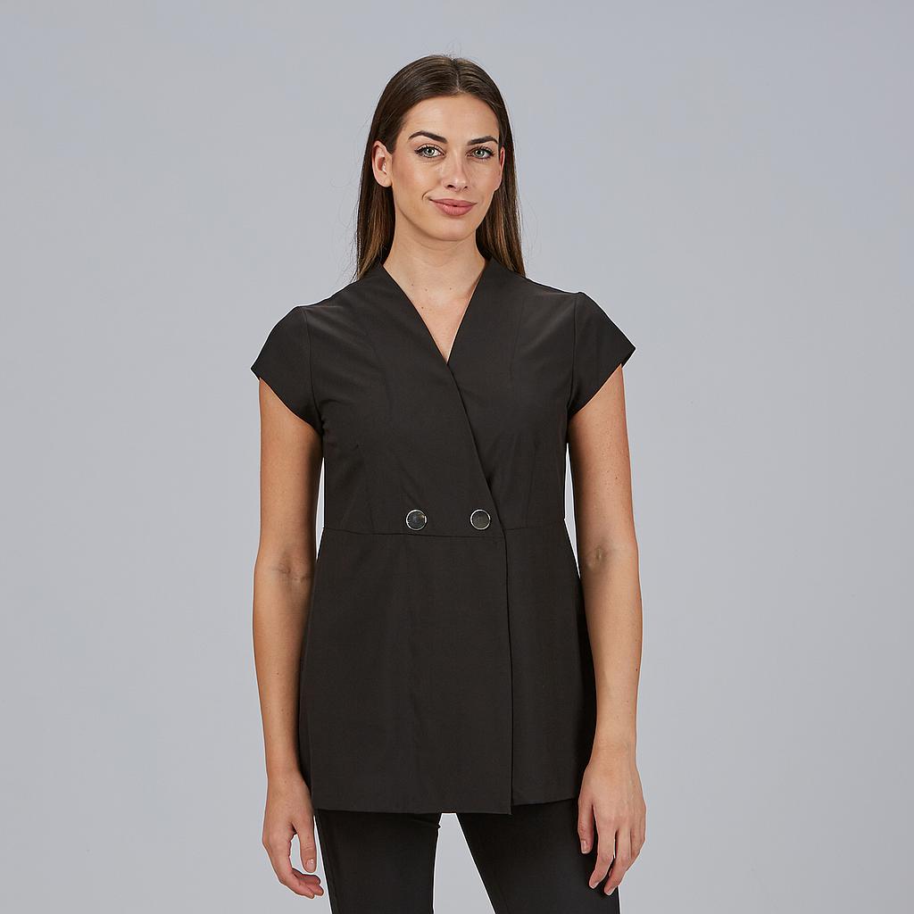 [600031-001-XS] CHAQUETA MUJER MICROFIBRA FUELLE ESPALDA LIRIO 600031 (XS, 1 NEGRO)