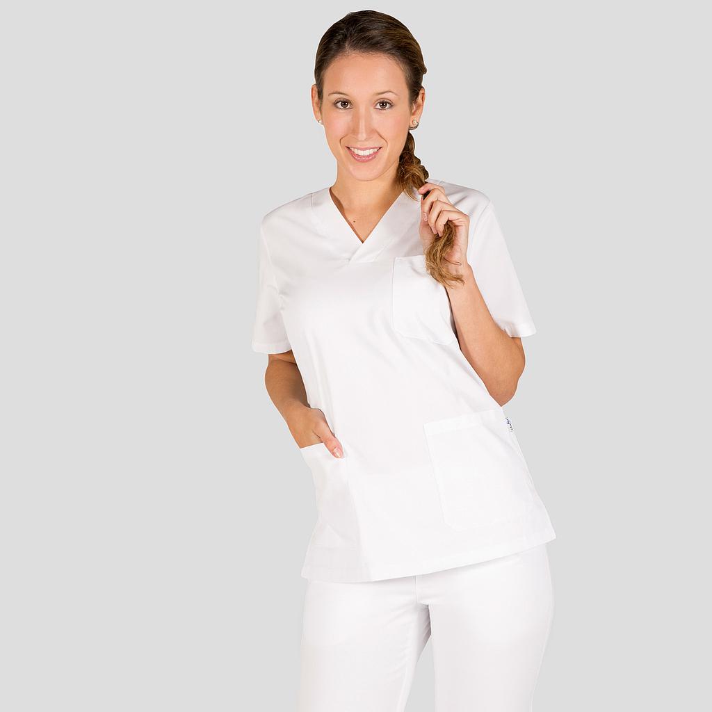 [607200-101-XS] BLUSA SANITARIA MUJER SARGA AJUSTADA VEGA 607200 (XS)