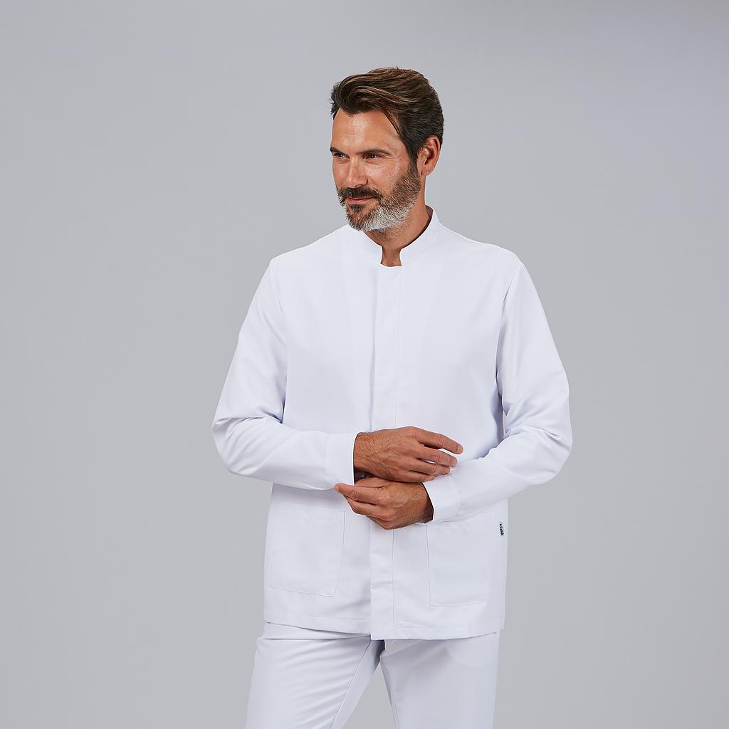 [613900-101-XS] BLUSA HOMBRE CUELLO MAO BOTONES OCULTOS AARON 613900 (XS)