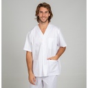 BLUSA HOMBRE SANITARIA MANGA CORTA CUELLO PICO EDGAR 617900