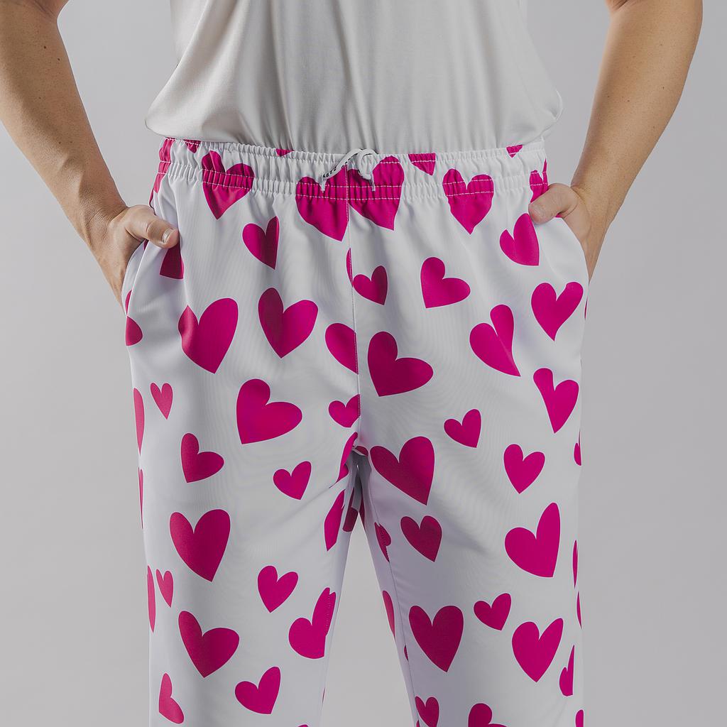 [700053-5148-XS] PANTALÓN UNISEX AJUSTABLE MICROFIBRA AGATHA 700053 (XS, 5148 CUORE ROSA)