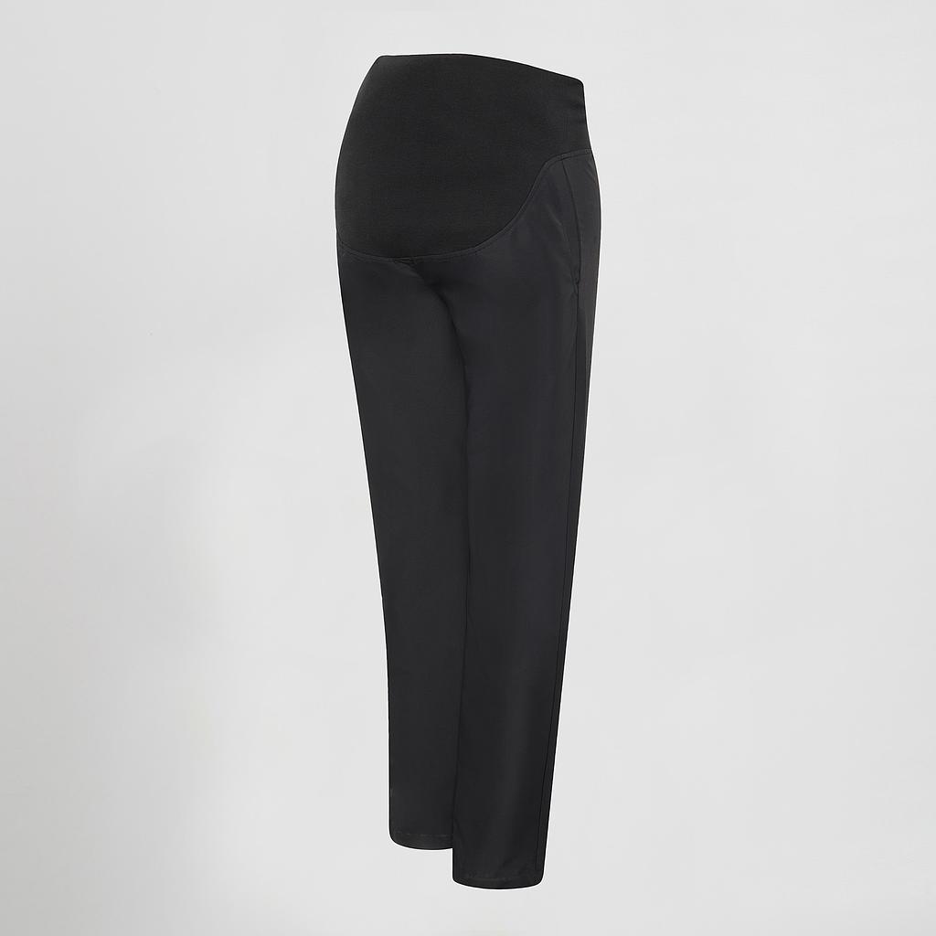 [700058-001-XS] PANTALÓN PREMAMÁ MICROFIBRA ELÁSTICA RESISTENTE 700058 (XS, 1 NEGRO)