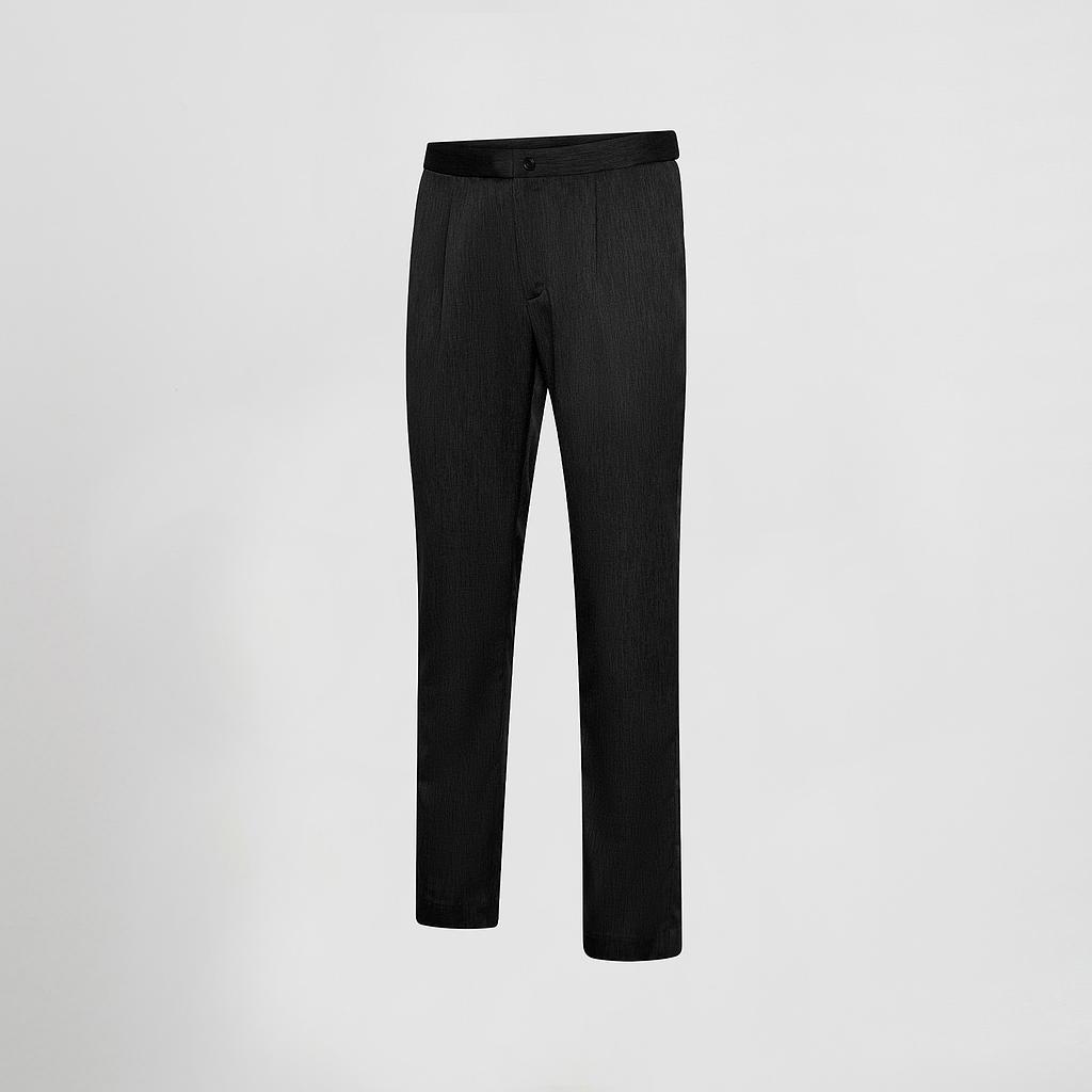 [700072-001-36] PANTALÓN BIELÁSTICO JASPEADO CON PROLONGA EN CINTURILLA 700072 (36)