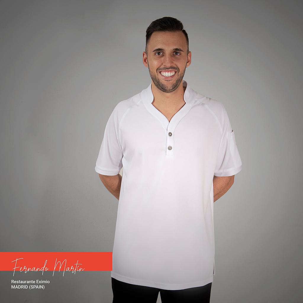 [930003-101-XXS] POLO COCINA UNISEX CUELLO MAO HIDRÓFUGO THOT 930003 (XXS)