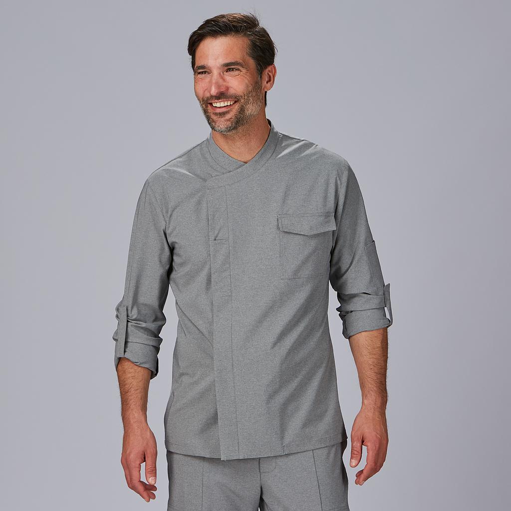 [930033-117-XS] CHAQUETA COCINA UNISEX SLIM FIT BIELÁSTICA TRANSPIRABLE LORCA 930033 (XS)